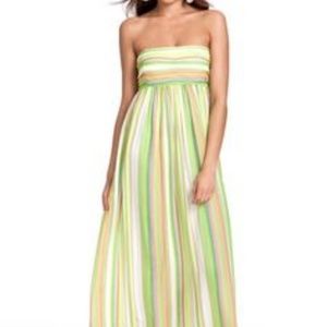 Calypso Strapless Striped Maxi Dress